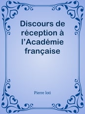 Discours de réception à l