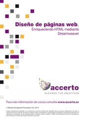 Diseño páginas web. Enriqueciendo HTML mediante Dreamweaver