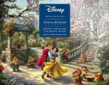 Disney Dreams Collection Thomas Kinkade Studios Disney Princess Coloring Poster - Thomas Kinkade