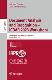 Document Analysis and Recognition  ICDAR 2023 Workshops