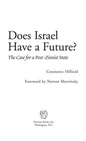 Does Israel Have a Future?: The Case for a Post-Zionist State