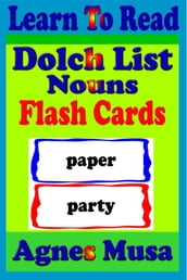 Dolch List Nouns Flash Cards