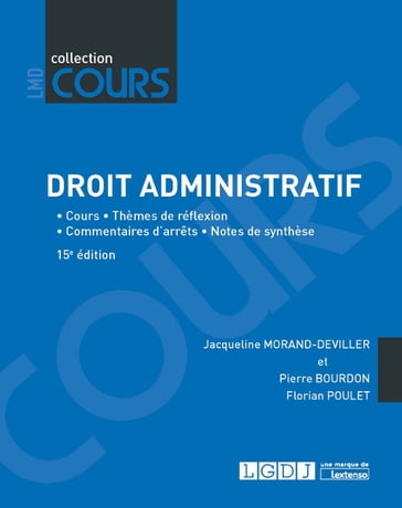 Droit administratif - 15e édition - Florian Poulet - Jacqueline Morand-Deviller - Pierre Bourdon