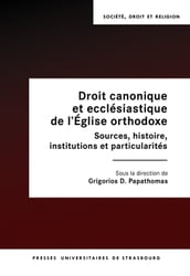 Droit canonique et ecclésiastique de l