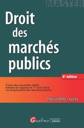 Droit des marchés publics - 6e édition