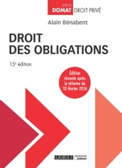 Droit des obligations - 15e édition