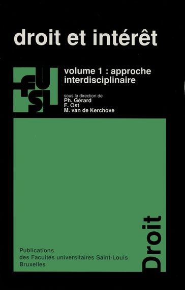 Droit et intérêt - vol. 1 - Collectif