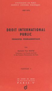Droit international public. Principes fondamentaux (3)