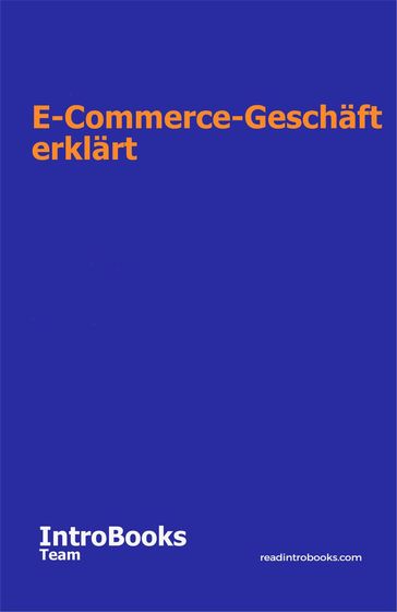 E-Commerce-Geschäft erklärt - IntroBooks Team