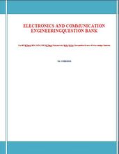 ELECTRONICS AND COMMUNICATION ENGINEERING QUESTION BANK