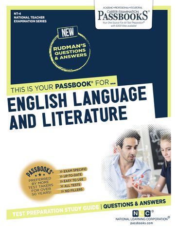 ENGLISH LANGUAGE AND LITERATURE - National Learning Corporation