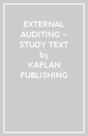 EXTERNAL AUDITING - STUDY TEXT