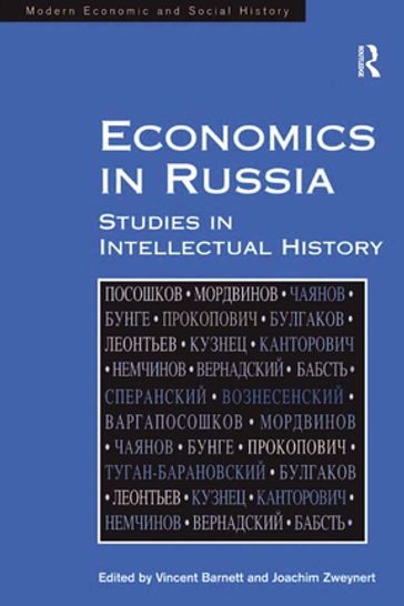 Economics in Russia - Joachim Zweynert