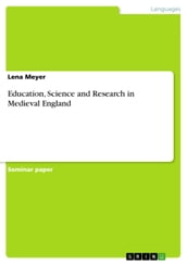 Education, Science and Research in Medieval England