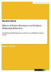 Effects of Power Resources on Producer Marketing Behaviour