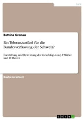 Ein Toleranzartikel für die Bundesverfassung der Schweiz?