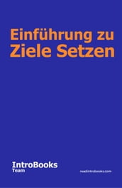 Einfuhrung zu Ziele Setzen