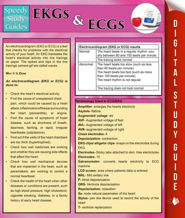Ekgs And Ecgs (Speedy Study Guides) - Speedy Publishing