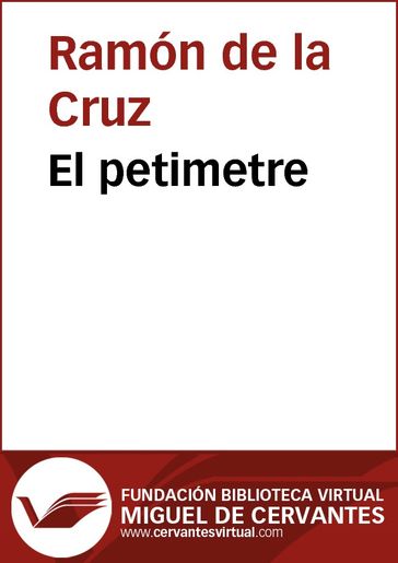 El petimetre - Ramón de la Cruz