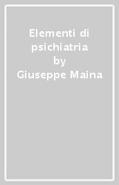 Elementi di psichiatria