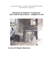 Elementi di fabbrica - Fondazioni: Casi reali d insuccesso - Indagini in sito