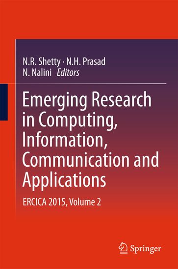 Emerging Research in Computing, Information, Communication and Applications