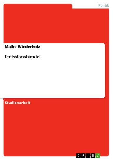 Emissionshandel - Maike Wiederholz