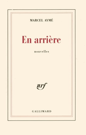 En arrière - Marcel Aymé