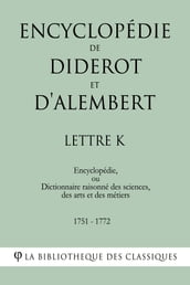 Encyclopédie de Diderot et d Alembert - Lettre K