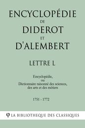 Encyclopédie de Diderot et d Alembert - Lettre L