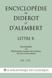 Encyclopédie de Diderot et d Alembert - Lettre R