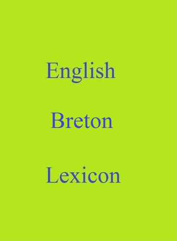 English Breton Lexicon - Robert Goh