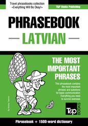 English-Latvian phrasebook and 1500-word dictionary