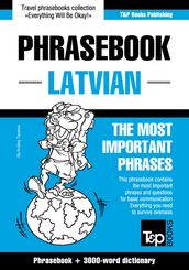 English-Latvian phrasebook and 3000-word topical vocabulary