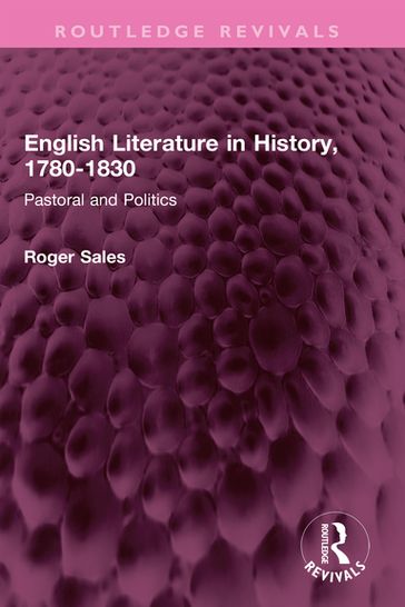 English Literature in History, 1780-1830 - Roger Sales