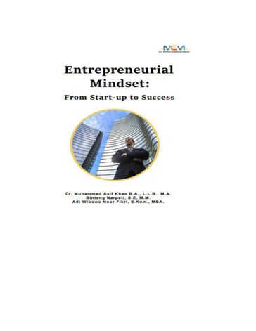 Entrepreneurial Mindset - Dr Muhammad Asif khan