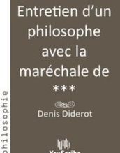 Entretien d un philosophe avec la maréchale de ***