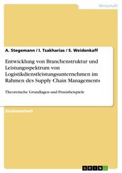 Entwicklung von Branchenstruktur und Leistungsspektrum von Logistikdienstleistungsunternehmen im Rahmen des Supply Chain Managements
