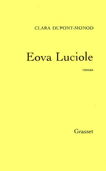 Eova Luciole - Clara Dupont-Monod