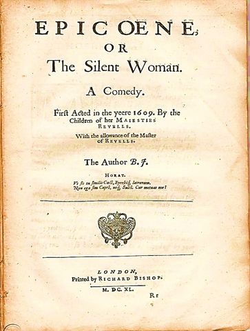 Epicoene or, The Silent Woman - Ben Jonson