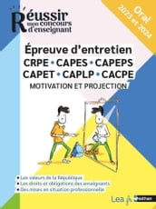 Epreuve d entretien CRPE - CAPES - CAPEPS - CAPET - CAPLP - Motivation et projection - Oral - Concours 2023 et 2024