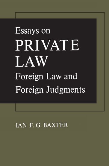 Essays on Private Law - Ian Baxter
