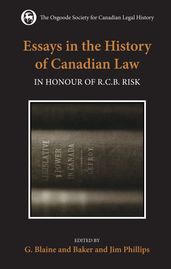 Essays in the History of Canadian Law