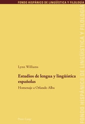 Estudios de lengua y lingueística españolas