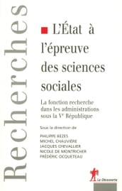 L Etat à l épreuve des sciences sociales