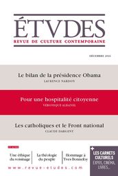 Etudes n°4233  décembre 2016