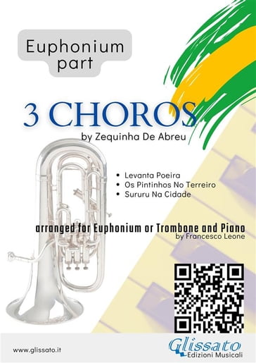 Euphonium b.c. parts "3 Choros" by Zequinha De Abreu for Euphonium and Piano - ZEQUINHA DE ABREU - Francesco Leone