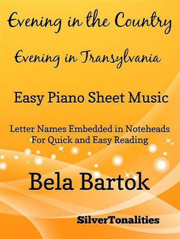 Evening in the Country Easy Piano Sheet Music - SilverTonalities