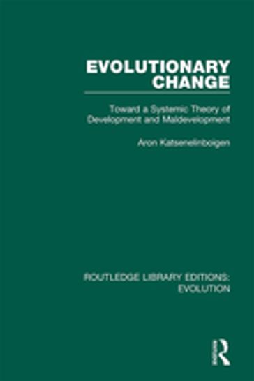 Evolutionary Change - Aron Katsenelinboigen