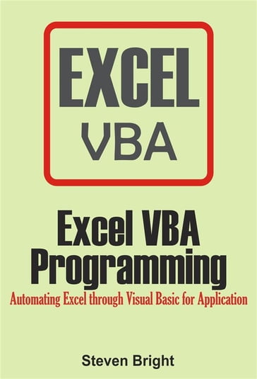 Excel VBA Programming - Steven Bright